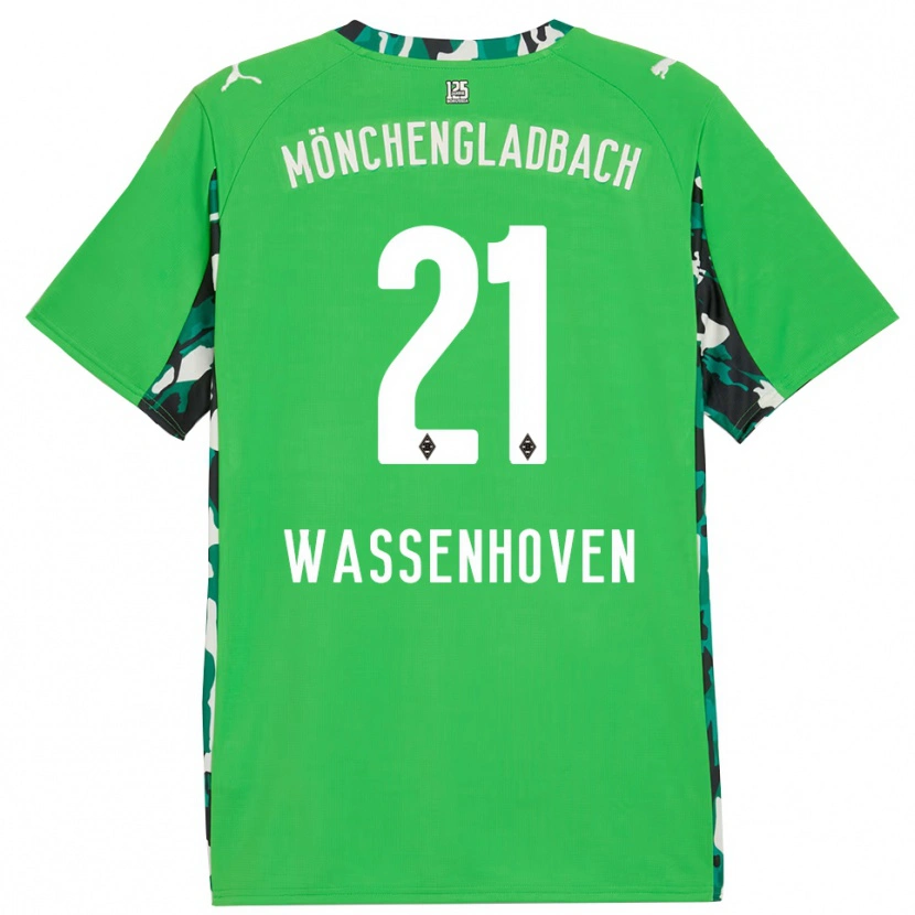 Danxen Damen Michelle Wassenhoven #21 Grün Schwarz Auswärtstrikot Trikot 2025/26 T-Shirt Schweiz