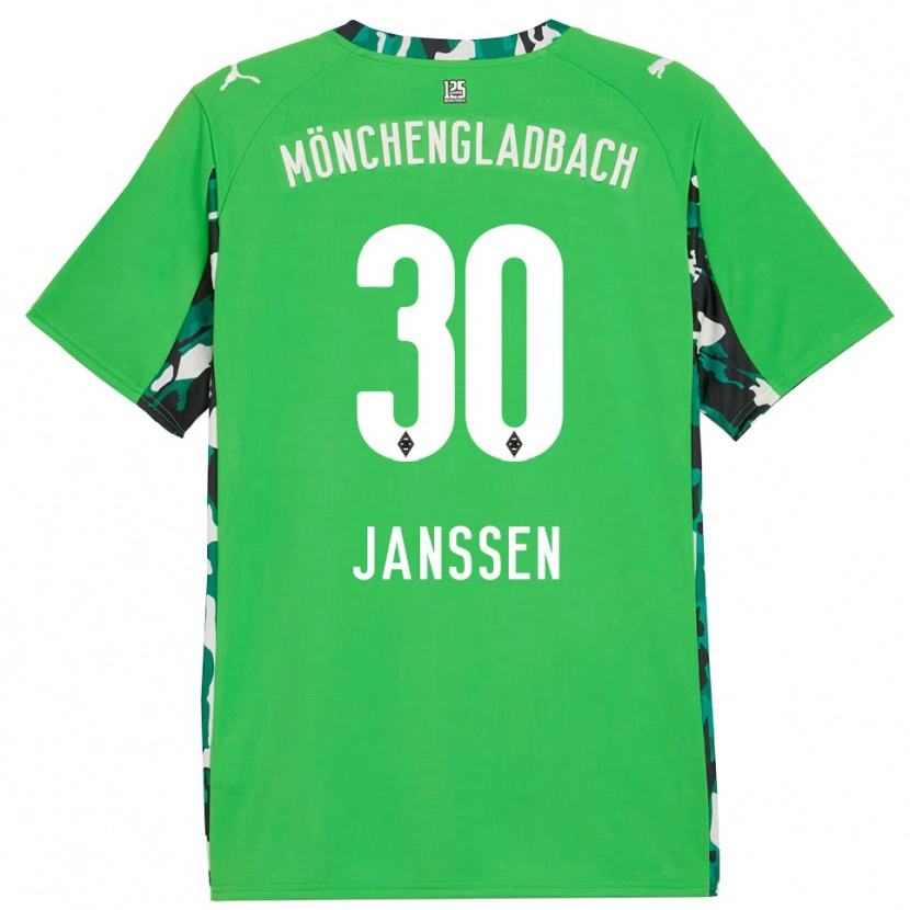 Danxen Damen Annalena Janssen #30 Grün Schwarz Auswärtstrikot Trikot 2025/26 T-Shirt Schweiz