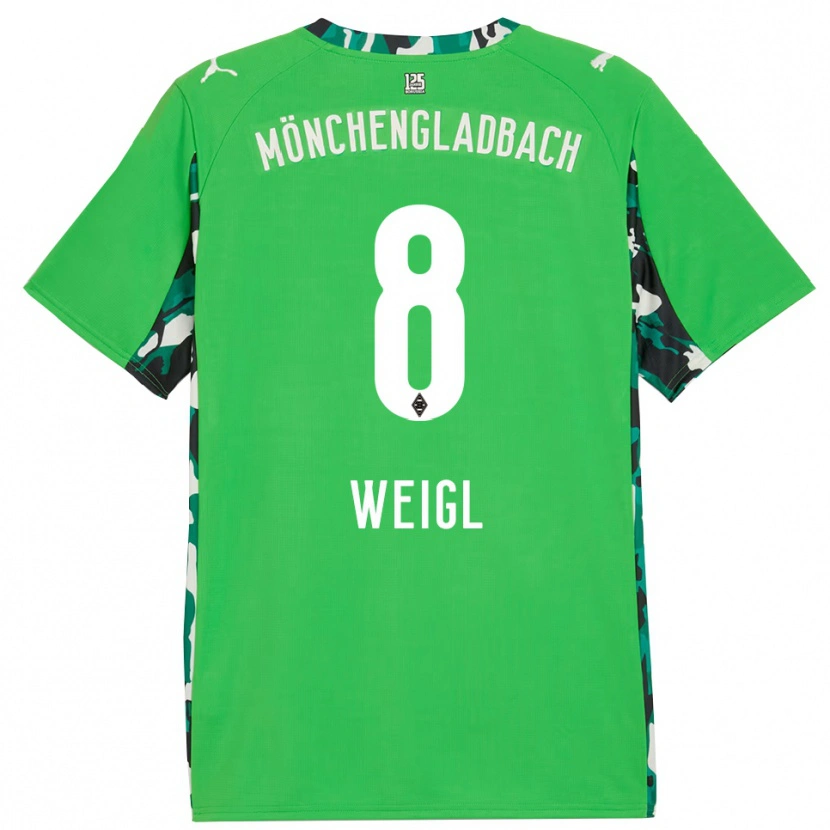 Danxen Damen Julian Weigl #8 Grün Schwarz Auswärtstrikot Trikot 2025/26 T-Shirt Schweiz