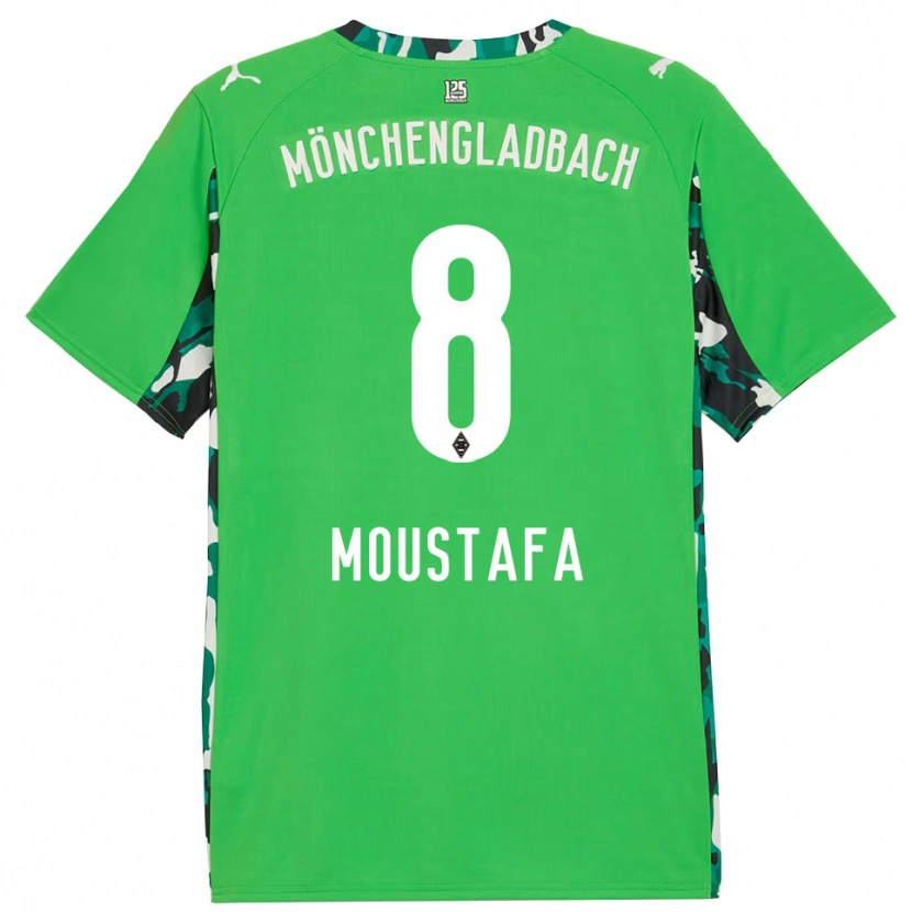 Danxen Damen Moustafa Ashraf Moustafa #8 Grün Schwarz Auswärtstrikot Trikot 2025/26 T-Shirt Schweiz