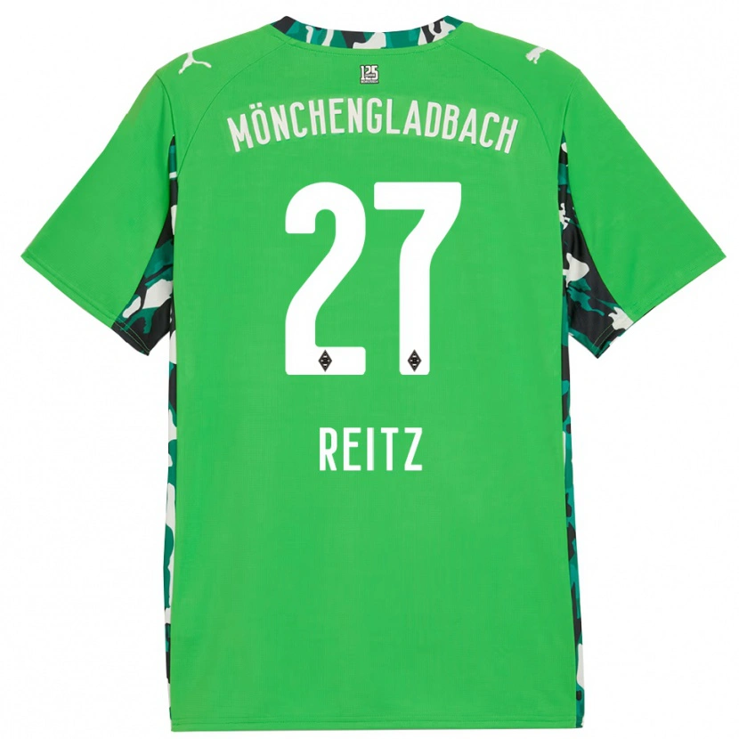 Danxen Damen Rocco Reitz #27 Grün Schwarz Auswärtstrikot Trikot 2025/26 T-Shirt Schweiz