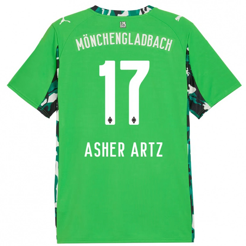 Danxen Damen Asher Artz #17 Grün Schwarz Auswärtstrikot Trikot 2025/26 T-Shirt Schweiz