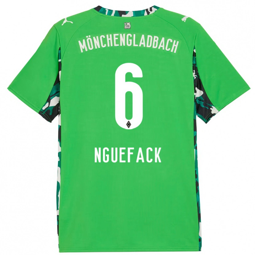 Danxen Damen Mathieu Nguefack #6 Grün Schwarz Auswärtstrikot Trikot 2025/26 T-Shirt Schweiz