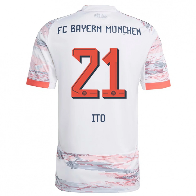 Danxen Damen Hiroki Ito #21 Weiß Grau Auswärtstrikot Trikot 2025/26 T-Shirt Schweiz