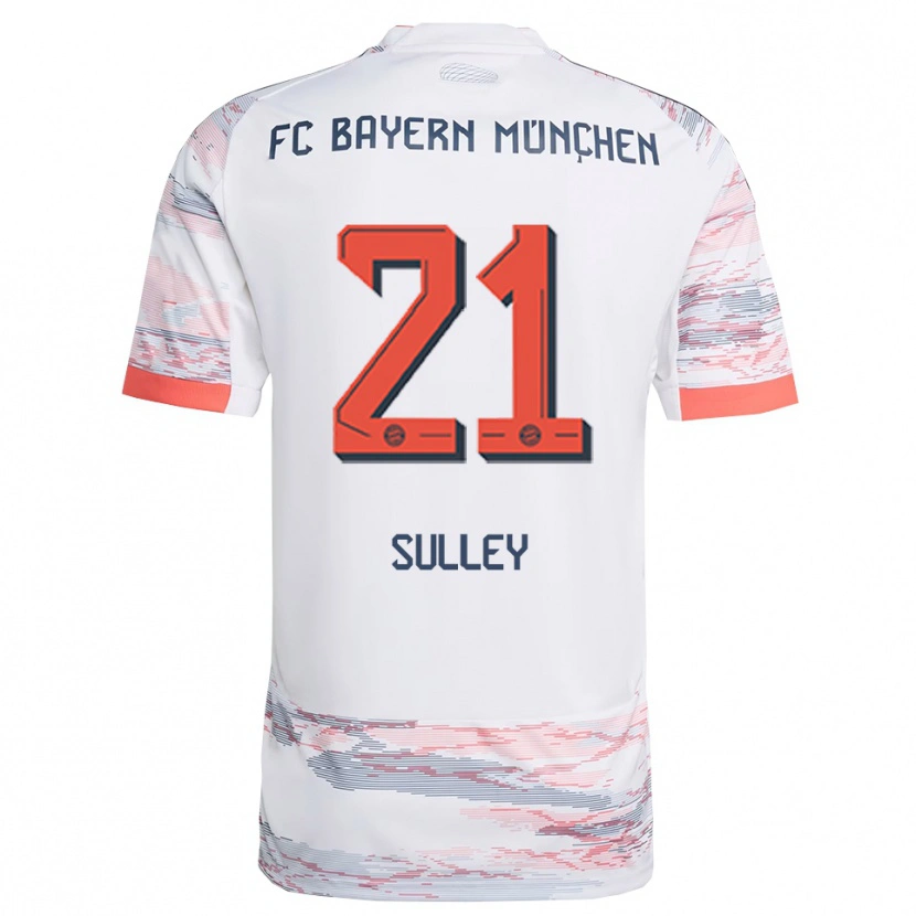 Danxen Damen Williams Baffour Sulley #21 Weiß Grau Auswärtstrikot Trikot 2025/26 T-Shirt Schweiz