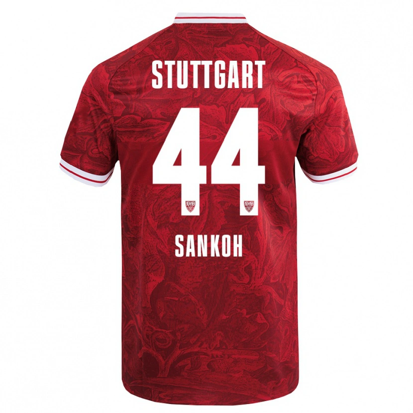 Danxen Damen Mohamed Sankoh #44 Rot Schwarz Auswärtstrikot Trikot 2025/26 T-Shirt Schweiz