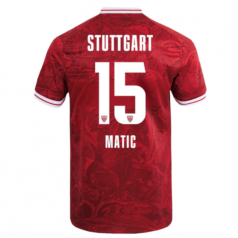 Danxen Damen Nikolas Matic #15 Rot Schwarz Auswärtstrikot Trikot 2025/26 T-Shirt Schweiz