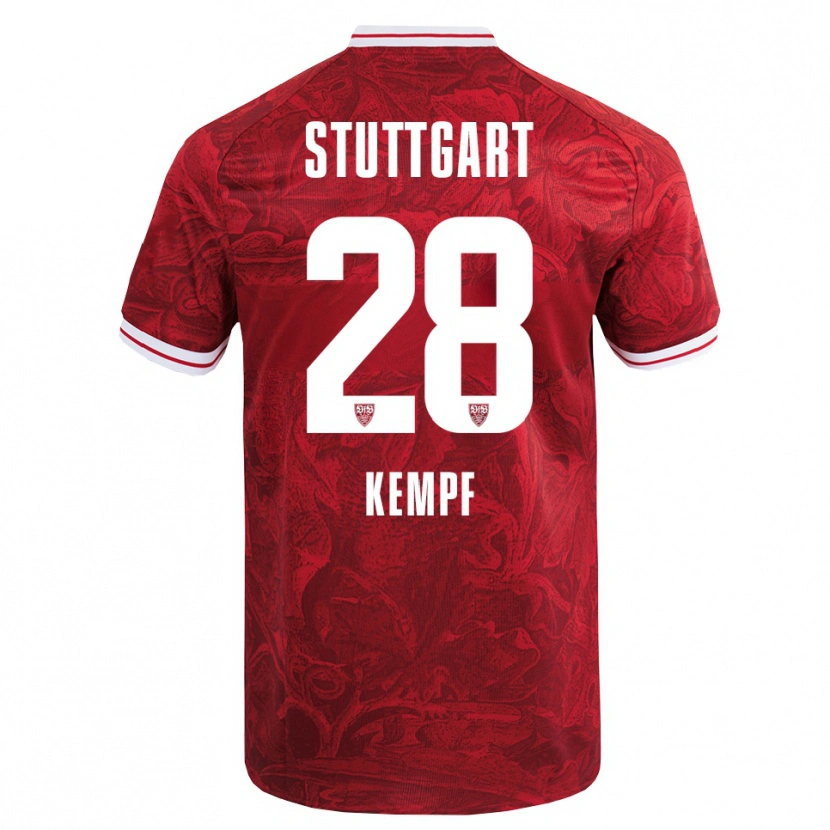 Danxen Damen Karl Kempf #28 Rot Schwarz Auswärtstrikot Trikot 2025/26 T-Shirt Schweiz