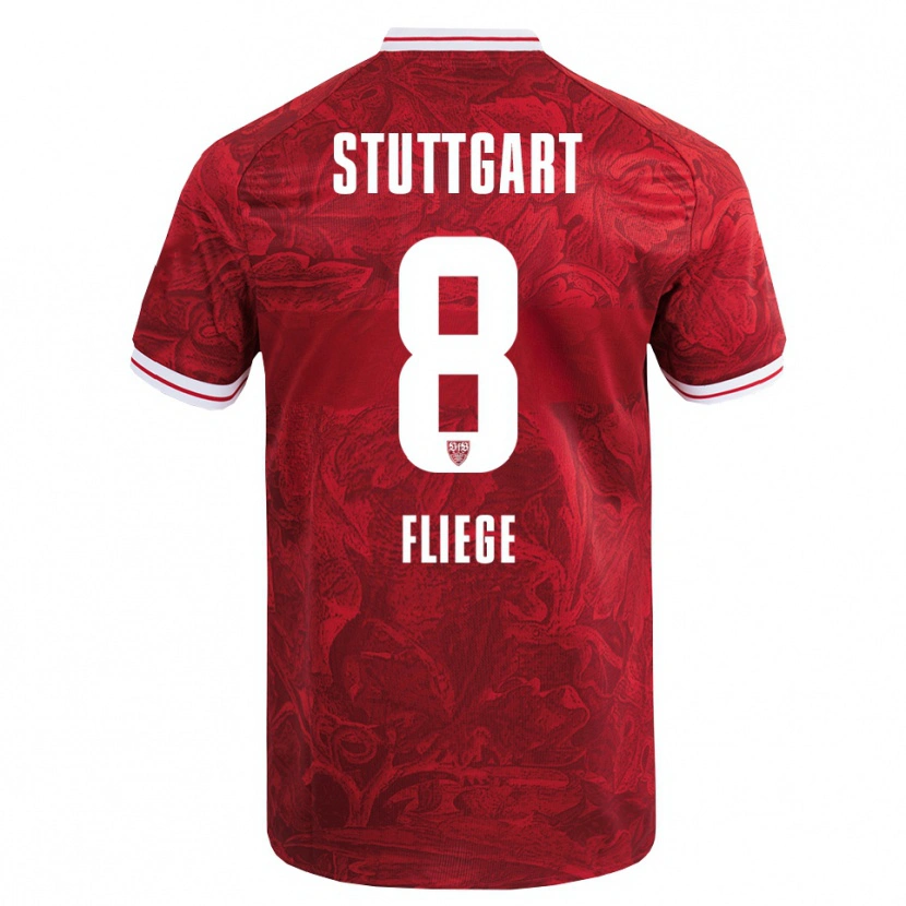 Danxen Damen Anna Fliege #8 Rot Schwarz Auswärtstrikot Trikot 2025/26 T-Shirt Schweiz