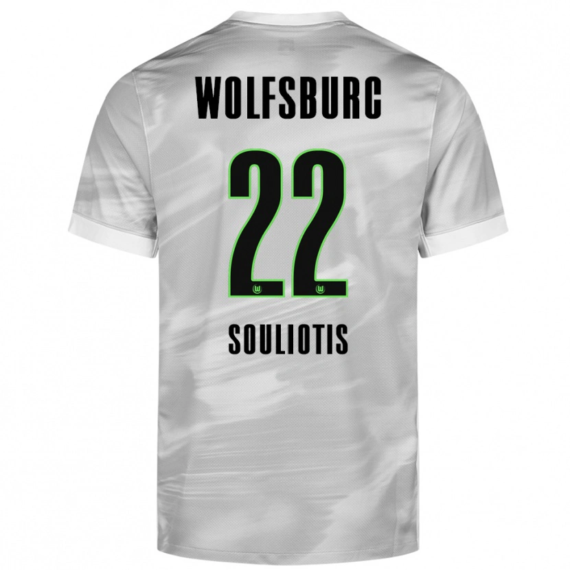 Danxen Damen Spyridon Souliotis #22 Grau Weiß Auswärtstrikot Trikot 2025/26 T-Shirt Schweiz