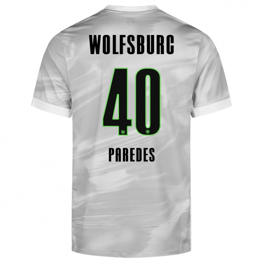 Danxen Damen Kevin Paredes #40 Grau Weiß Auswärtstrikot Trikot 2025/26 T-Shirt Schweiz