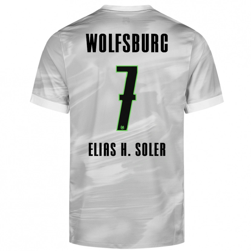 Danxen Damen Elias Hernandez Soler #7 Grau Weiß Auswärtstrikot Trikot 2025/26 T-Shirt Schweiz