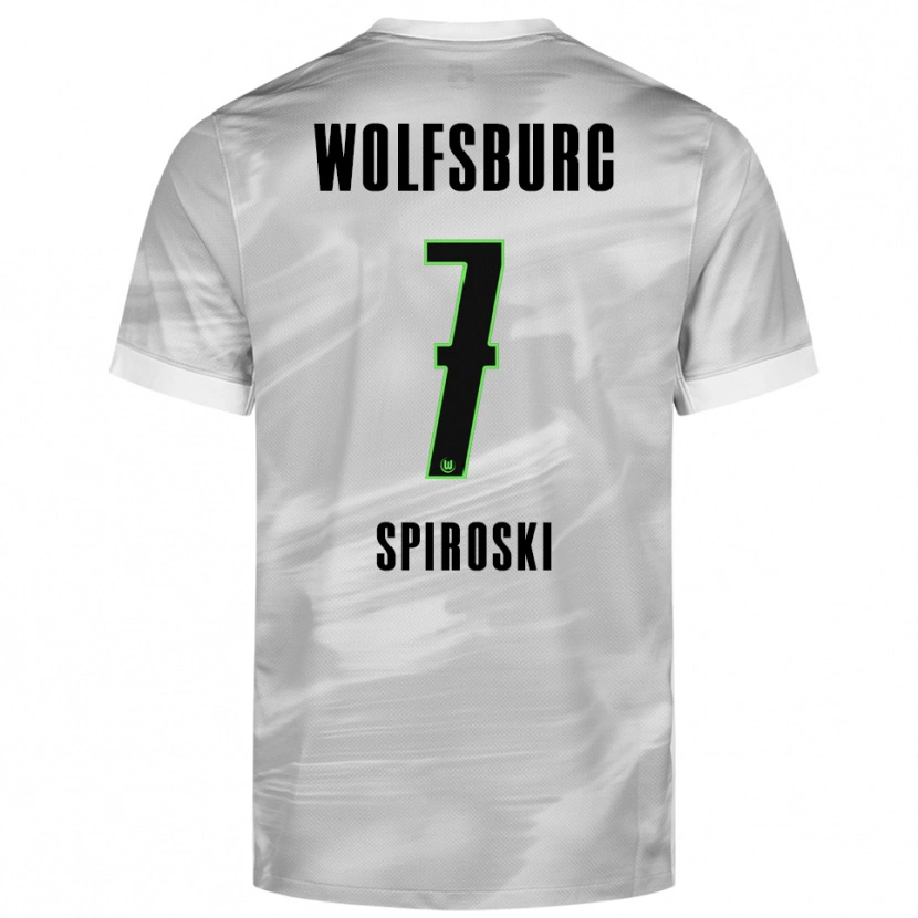 Danxen Damen Luka Spiroski #7 Grau Weiß Auswärtstrikot Trikot 2025/26 T-Shirt Schweiz
