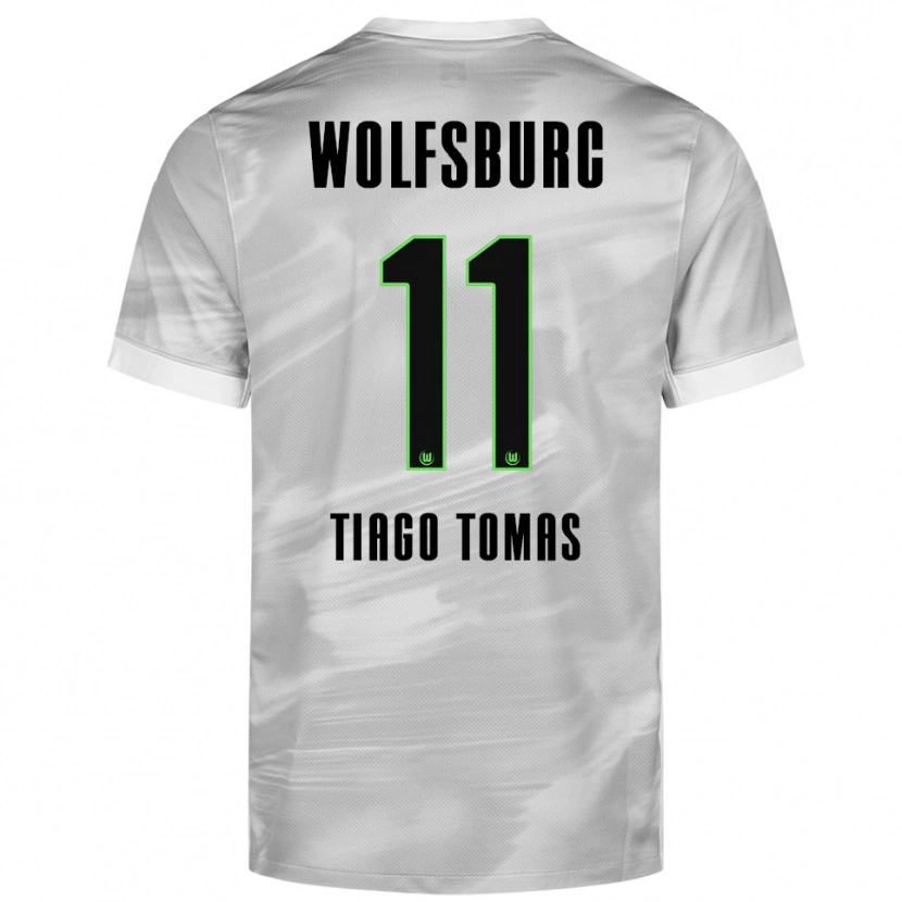 Danxen Damen Tiago Tomás #11 Grau Weiß Auswärtstrikot Trikot 2025/26 T-Shirt Schweiz