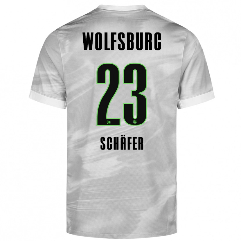 Danxen Damen Elia Schäfer #23 Grau Weiß Auswärtstrikot Trikot 2025/26 T-Shirt Schweiz