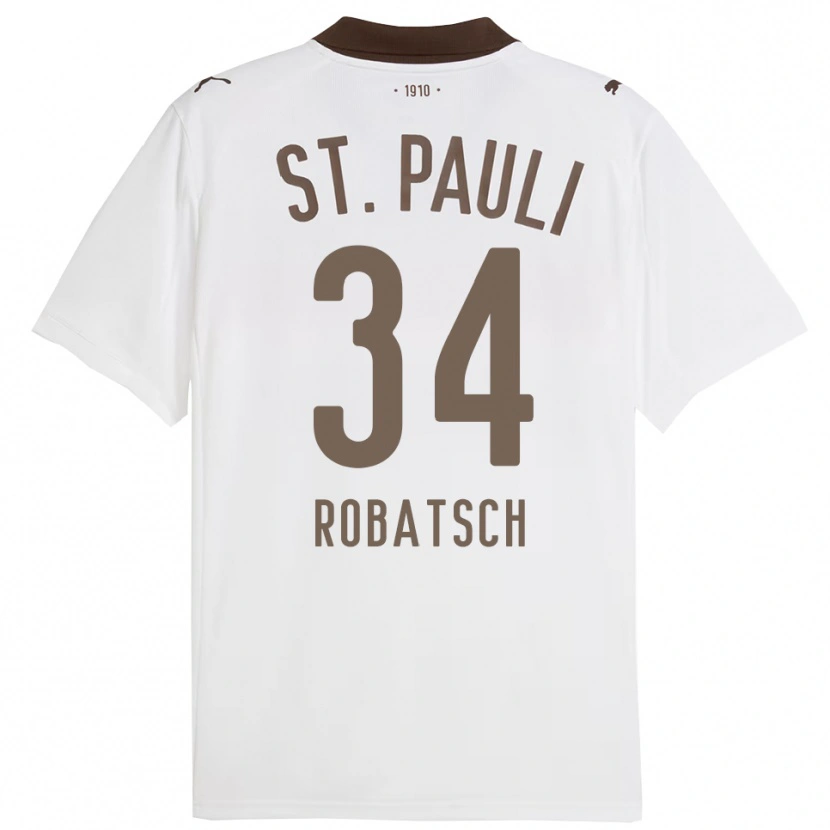 Danxen Damen Jannik Robatsch #34 Weiß Rot Auswärtstrikot Trikot 2025/26 T-Shirt Schweiz