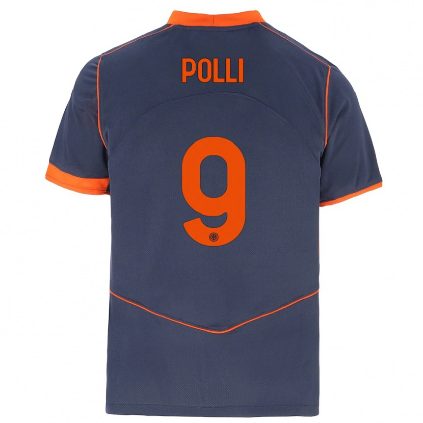 Danxen Damen Elisa Polli #9 Grau Orange Ausweichtrikot Trikot 2025/26 T-Shirt Schweiz