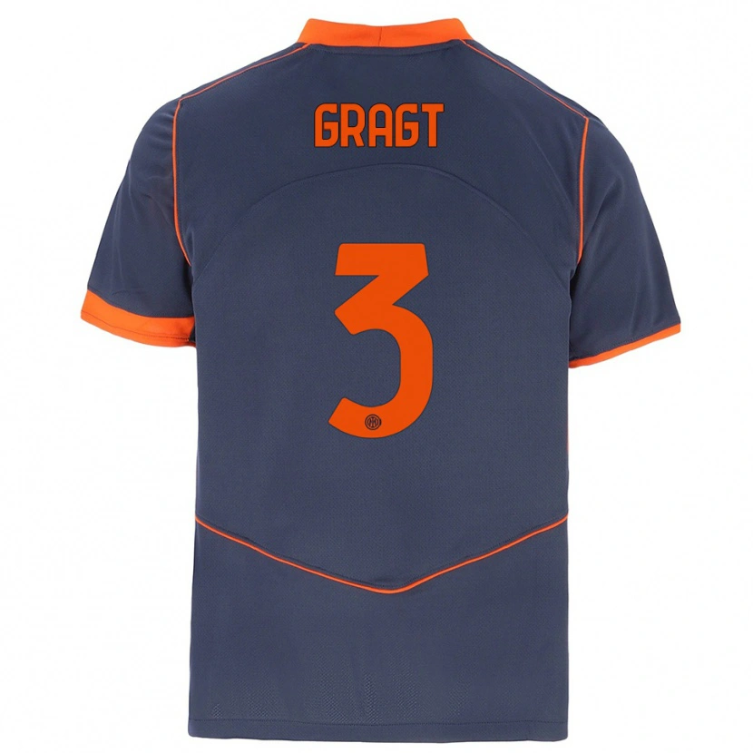 Danxen Damen Stefanie Van Der Gragt #3 Grau Orange Ausweichtrikot Trikot 2025/26 T-Shirt Schweiz