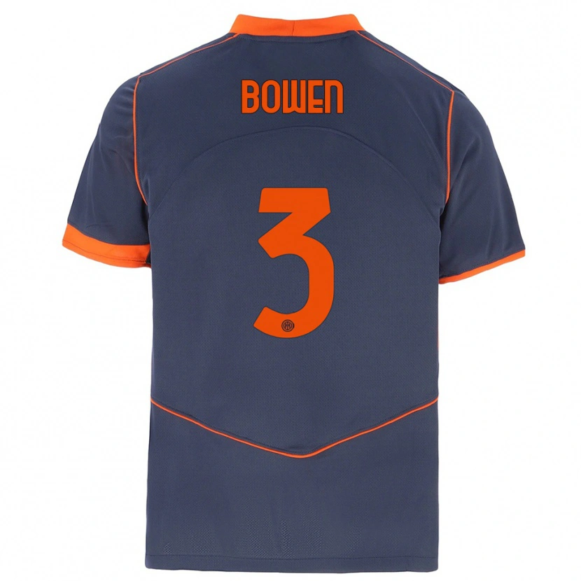 Danxen Damen Katie Bowen #3 Grau Orange Ausweichtrikot Trikot 2025/26 T-Shirt Schweiz