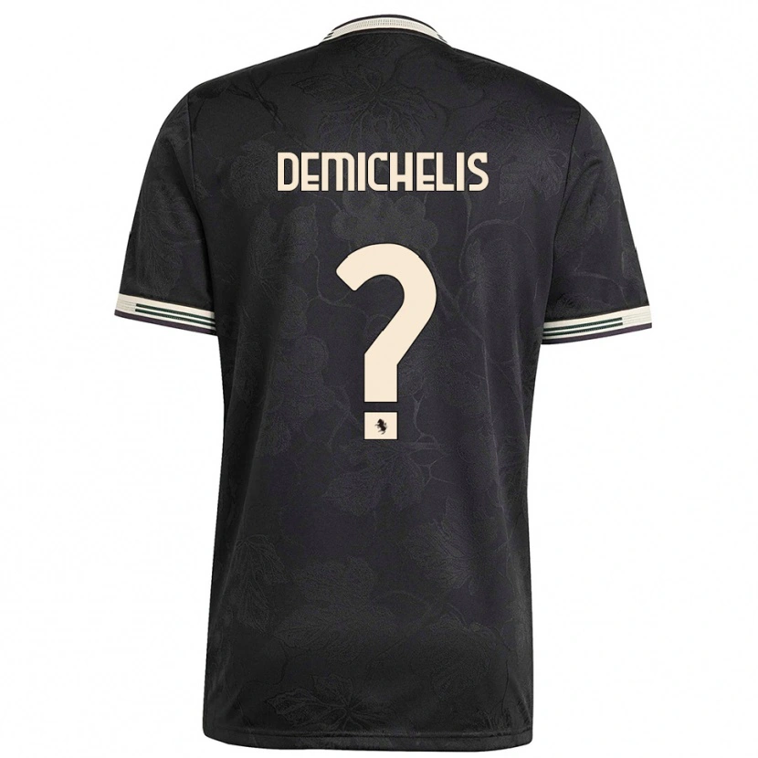 Danxen Damen Emanuele Demichelis #0 Schwarz Weiß Grün Ausweichtrikot Trikot 2025/26 T-Shirt Schweiz