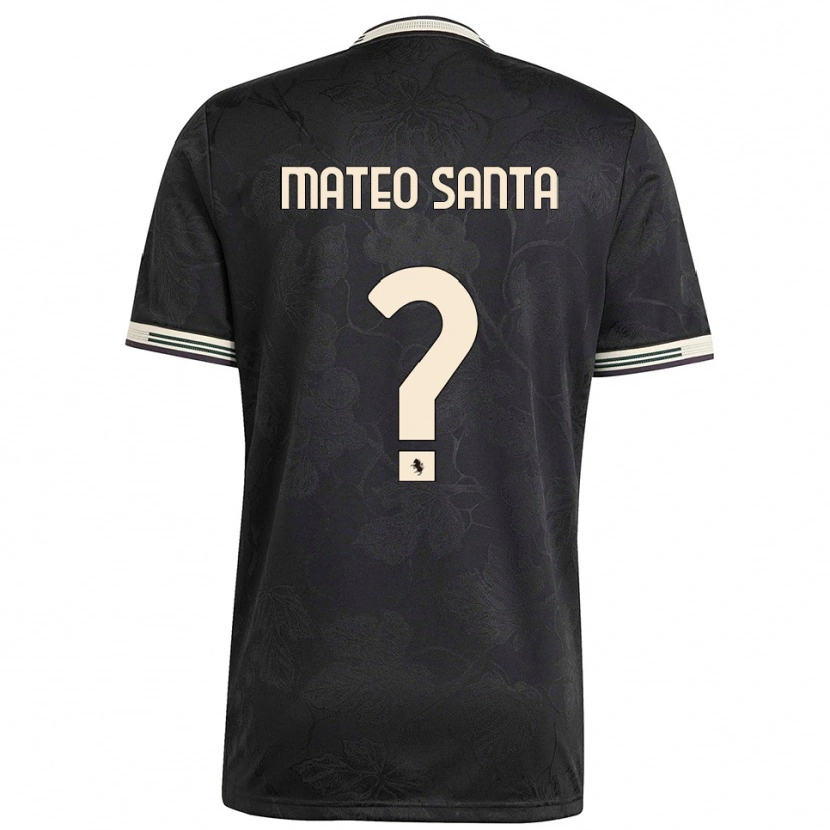 Danxen Damen Mateo Santa Maria #0 Schwarz Weiß Grün Ausweichtrikot Trikot 2025/26 T-Shirt Schweiz