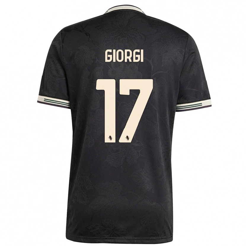 Danxen Damen Lorenzo Giorgi #17 Schwarz Weiß Grün Ausweichtrikot Trikot 2025/26 T-Shirt Schweiz