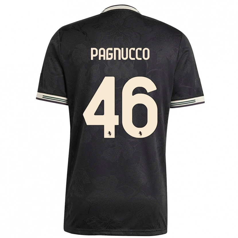 Danxen Damen Filippo Pagnucco #46 Schwarz Weiß Grün Ausweichtrikot Trikot 2025/26 T-Shirt Schweiz