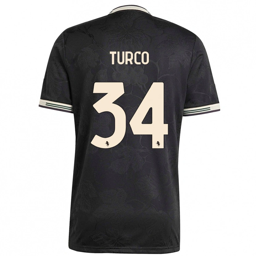 Danxen Damen Stefano Turco #34 Schwarz Weiß Grün Ausweichtrikot Trikot 2025/26 T-Shirt Schweiz