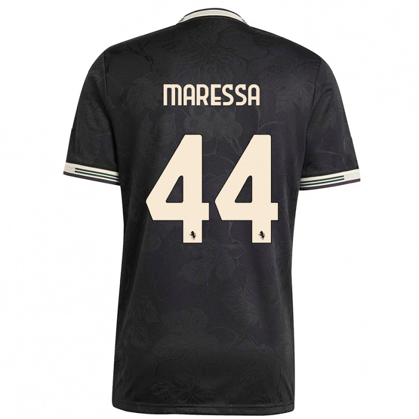 Danxen Damen Tommaso Maressa #44 Schwarz Weiß Grün Ausweichtrikot Trikot 2025/26 T-Shirt Schweiz