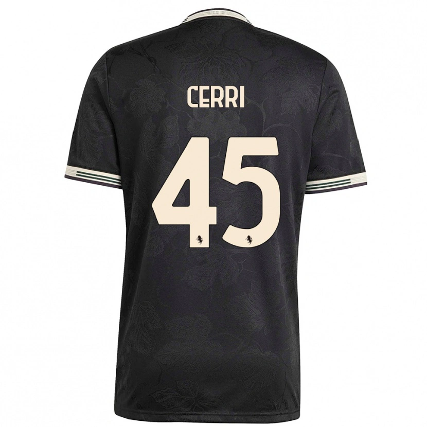 Danxen Damen Leonardo Cerri #45 Schwarz Weiß Grün Ausweichtrikot Trikot 2025/26 T-Shirt Schweiz