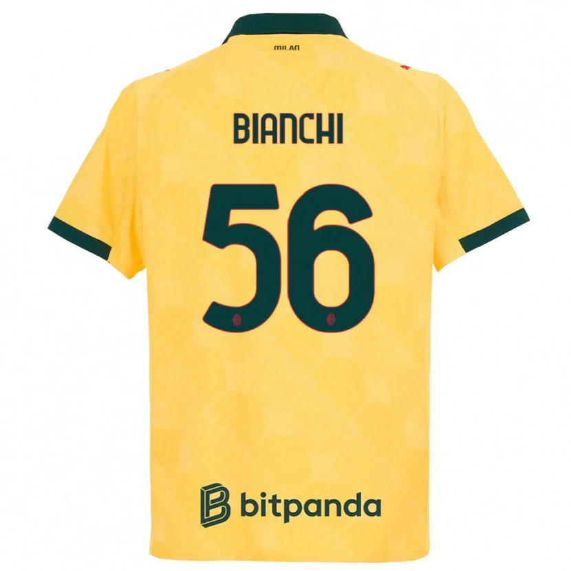 Danxen Damen Alessandro Bianchi #56 Gelb Schwarz Ausweichtrikot Trikot 2025/26 T-Shirt Schweiz