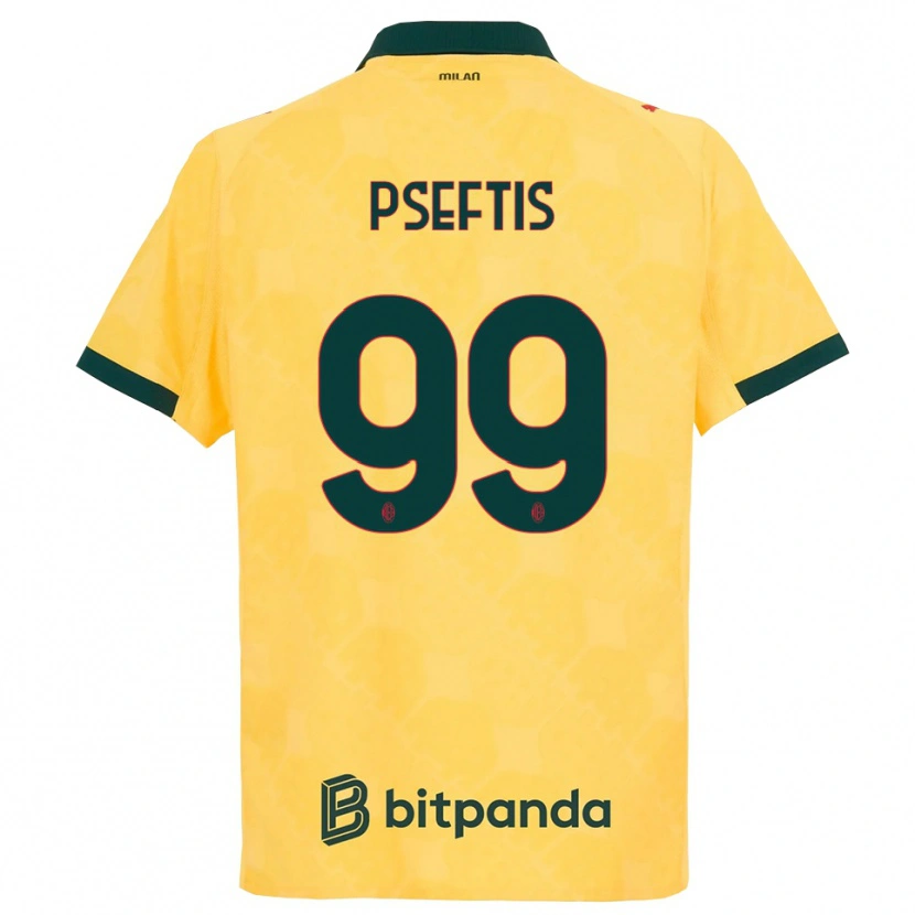 Danxen Damen Fotios Pseftis #99 Gelb Schwarz Ausweichtrikot Trikot 2025/26 T-Shirt Schweiz