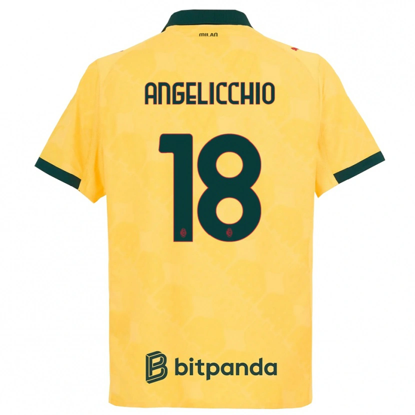 Danxen Damen Mattia Angelicchio #18 Gelb Schwarz Ausweichtrikot Trikot 2025/26 T-Shirt Schweiz