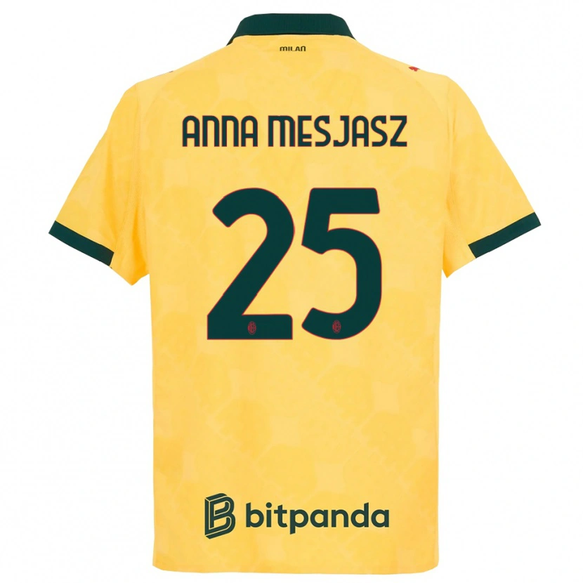 Danxen Damen Małgorzata Anna Mesjasz #25 Gelb Schwarz Ausweichtrikot Trikot 2025/26 T-Shirt Schweiz