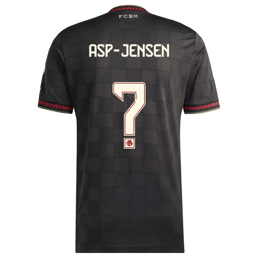 Danxen Damen Jonathan Asp-Jensen #0 Schwarz Weiß Ausweichtrikot Trikot 2025/26 T-Shirt Schweiz