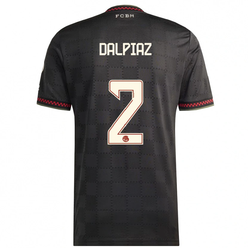 Danxen Damen Magnus Dalpiaz #2 Schwarz Weiß Ausweichtrikot Trikot 2025/26 T-Shirt Schweiz