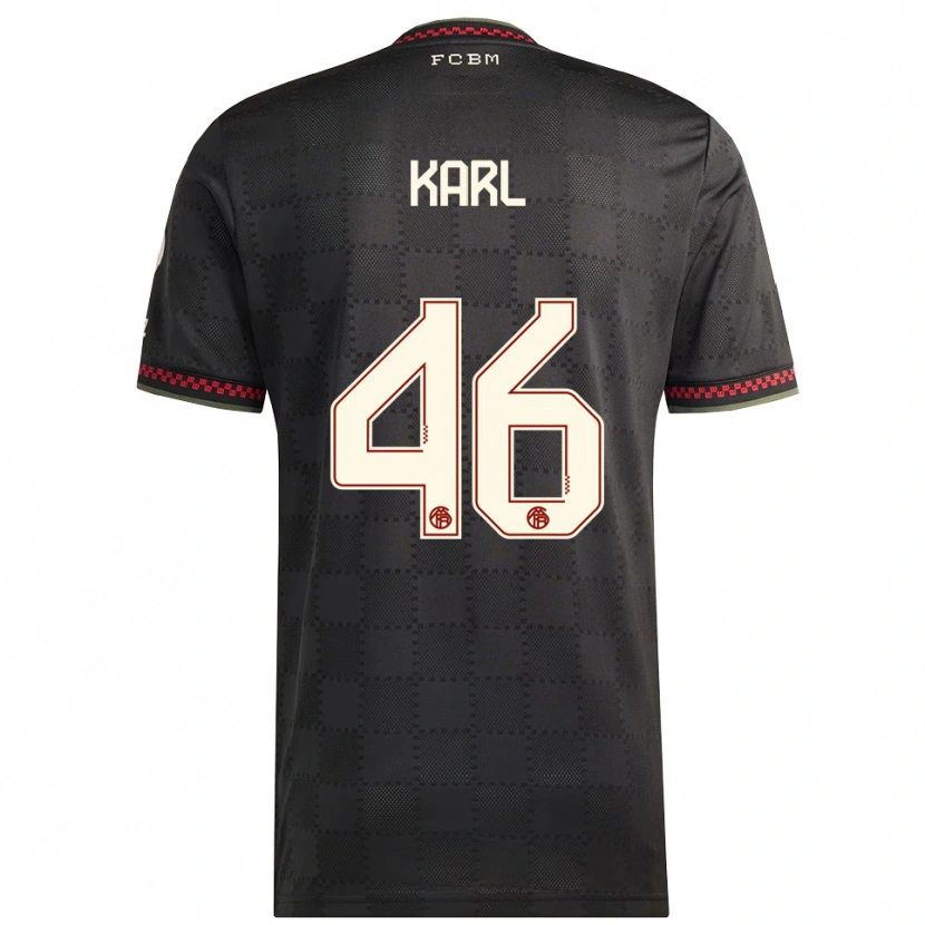Danxen Damen Lennart Karl #46 Schwarz Weiß Ausweichtrikot Trikot 2025/26 T-Shirt Schweiz