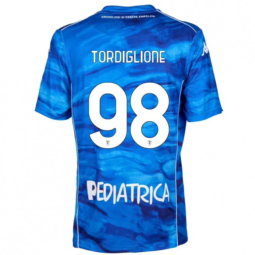 Danxen Kinder Nicolò Tordiglione #98 Blau Weiß Heimtrikot Trikot 2025/26 T-Shirt Schweiz