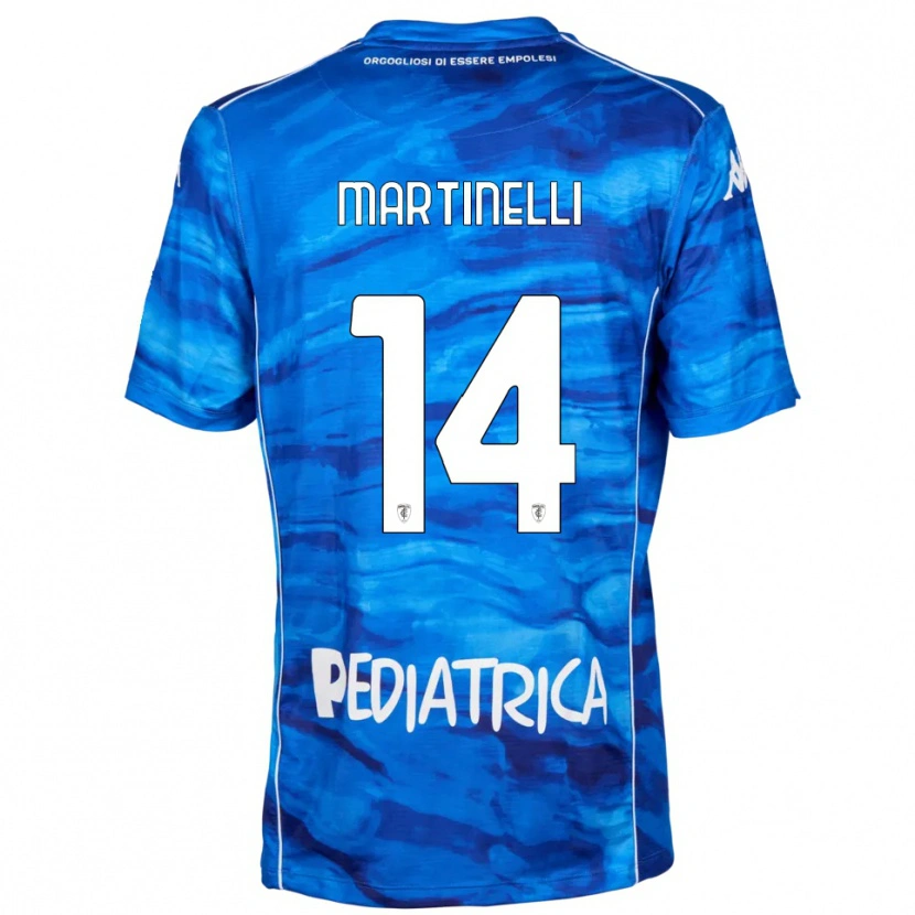 Danxen Kinder Edoardo Martinelli #14 Blau Weiß Heimtrikot Trikot 2025/26 T-Shirt Schweiz