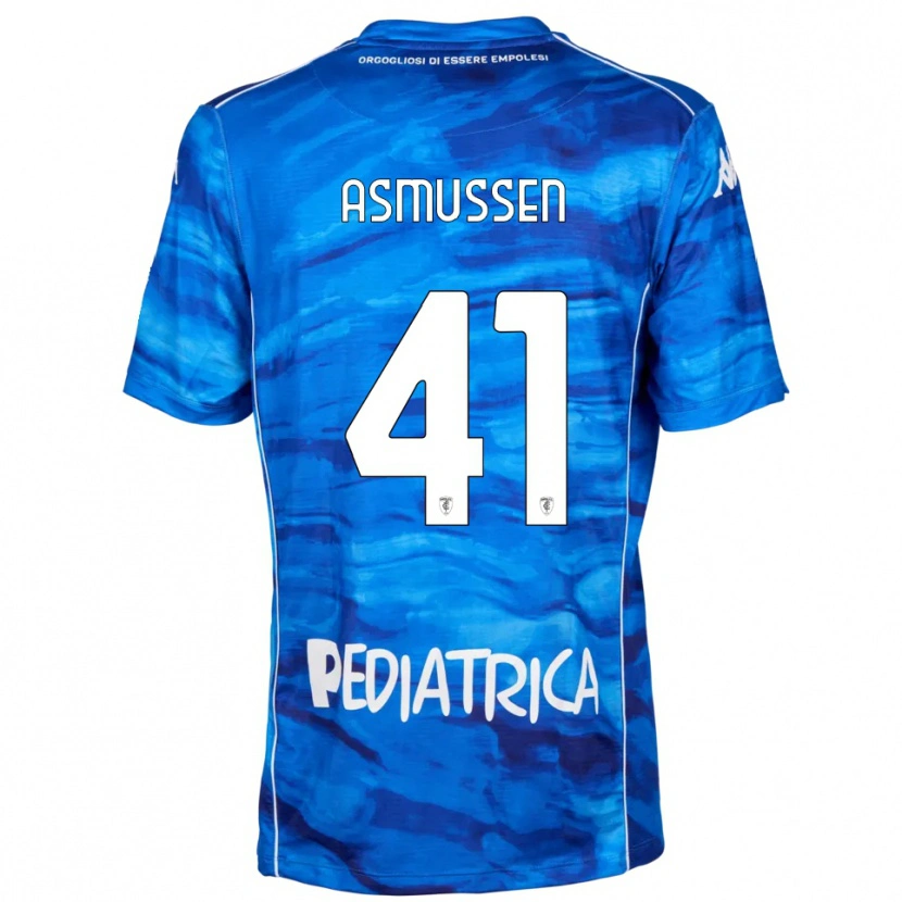 Danxen Kinder Ank Asmussen #41 Blau Weiß Heimtrikot Trikot 2025/26 T-Shirt Schweiz
