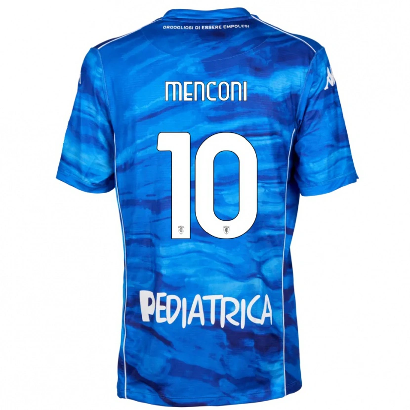 Danxen Kinder Simone Menconi #10 Blau Weiß Heimtrikot Trikot 2025/26 T-Shirt Schweiz