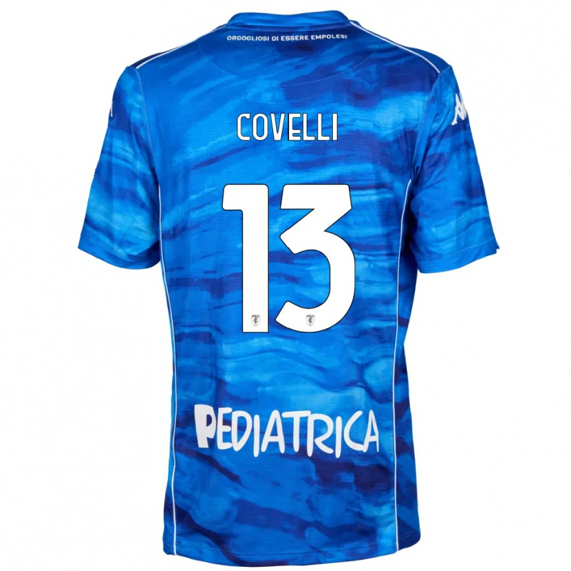 Danxen Kinder Cristian Covelli #13 Blau Weiß Heimtrikot Trikot 2025/26 T-Shirt Schweiz