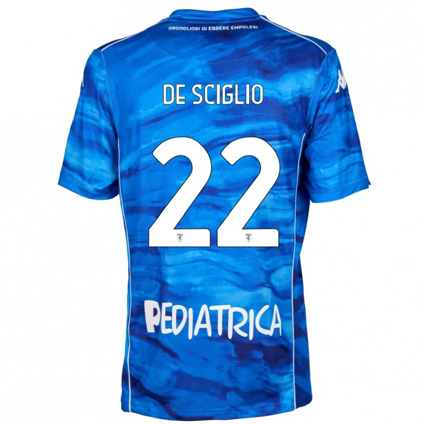 Danxen Kinder Mattia De Sciglio #22 Blau Weiß Heimtrikot Trikot 2025/26 T-Shirt Schweiz