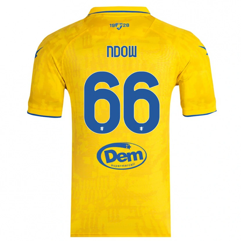 Danxen Kinder Abdoulie Ndow #66 Gelb Blau Heimtrikot Trikot 2025/26 T-Shirt Schweiz