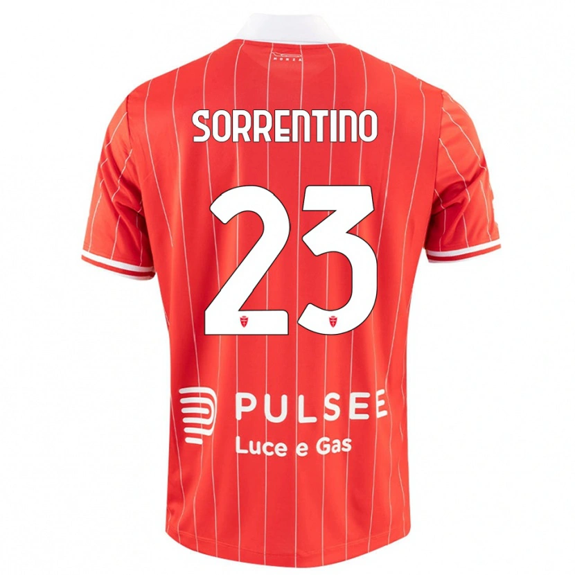 Danxen Kinder Alessandro Sorrentino #23 Rot Weiß Heimtrikot Trikot 2025/26 T-Shirt Schweiz