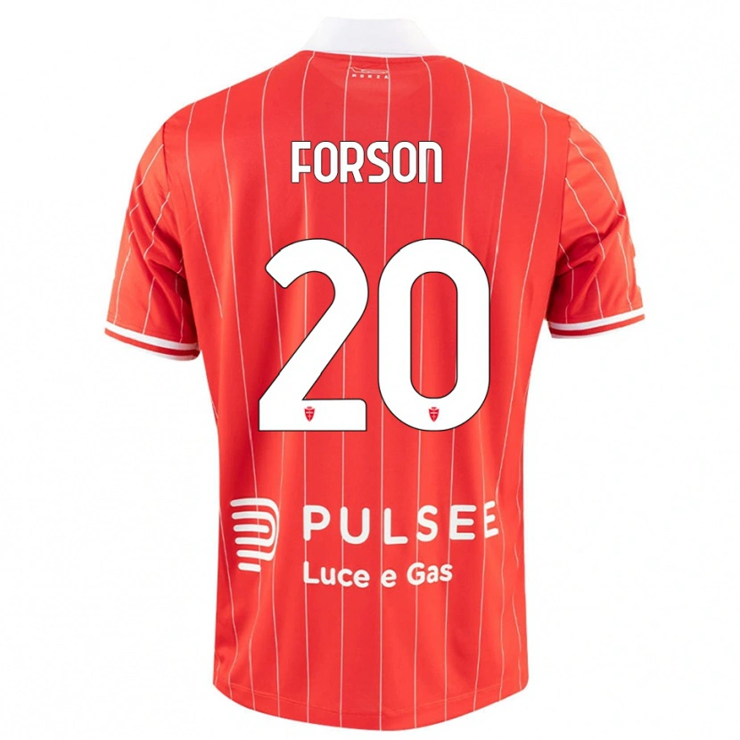 Danxen Kinder Omari Forson #20 Rot Weiß Heimtrikot Trikot 2025/26 T-Shirt Schweiz