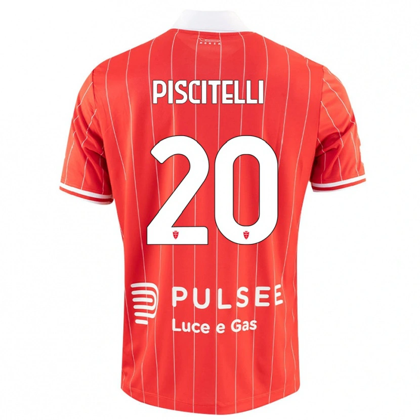 Danxen Kinder Pasquale Piscitelli #20 Rot Weiß Heimtrikot Trikot 2025/26 T-Shirt Schweiz