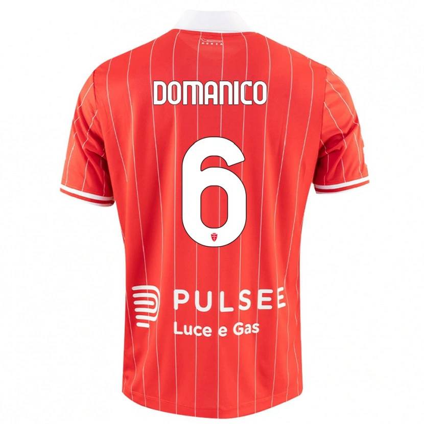 Danxen Kinder Saverio Domanico #6 Rot Weiß Heimtrikot Trikot 2025/26 T-Shirt Schweiz