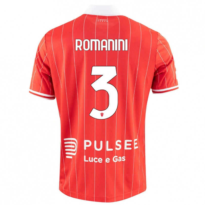 Danxen Kinder Andrea Romanini #3 Rot Weiß Heimtrikot Trikot 2025/26 T-Shirt Schweiz