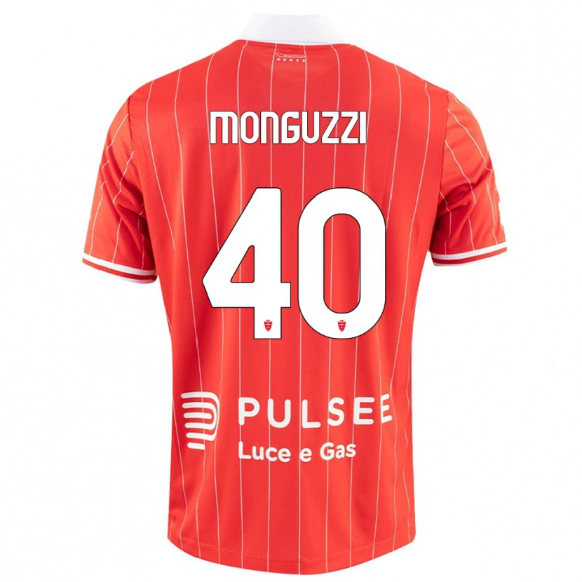 Danxen Kinder Filippo Monguzzi #40 Rot Weiß Heimtrikot Trikot 2025/26 T-Shirt Schweiz